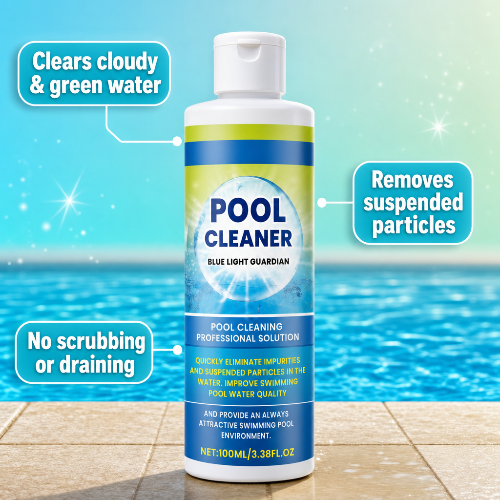 AquaClear benefits: clears cloudy and green water, removes suspended particles