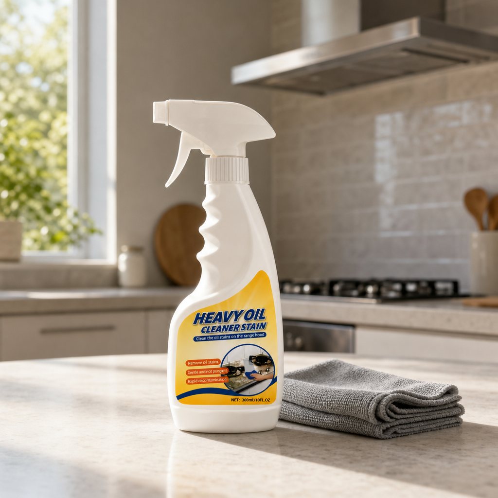 Restore Labs cleaner on a spotless kitchen counter